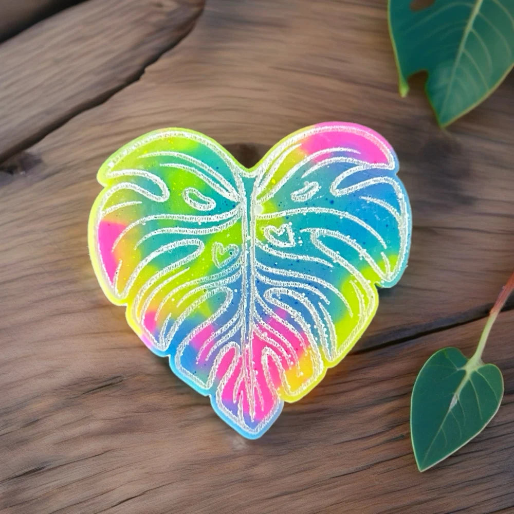 Heart Monstera Leaf Wax Melt